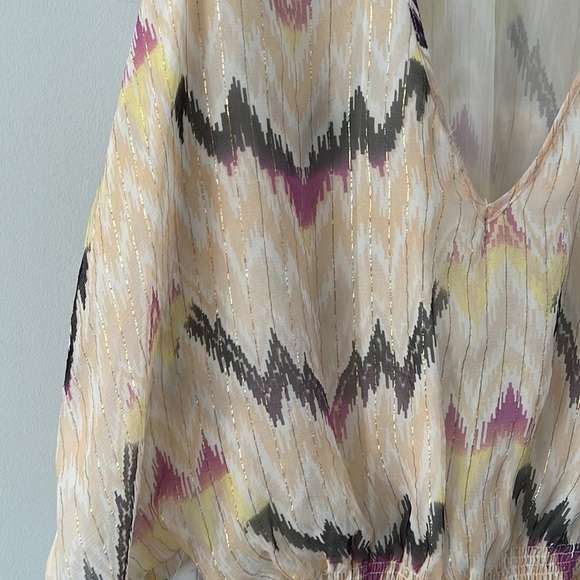 𝅺parker Chiffon Elastic Waist Bathing Suit Cover-Up MEDIUM by Parker - Picture 5 of 8